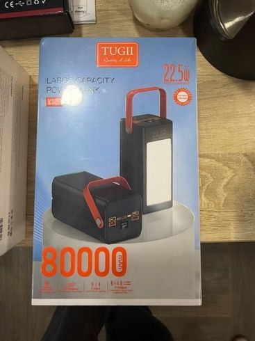 Зовнішній акумулятор (Tugii Y108) Power Bank 80000 мАч із швидкою зарядкою 22,5 Вт