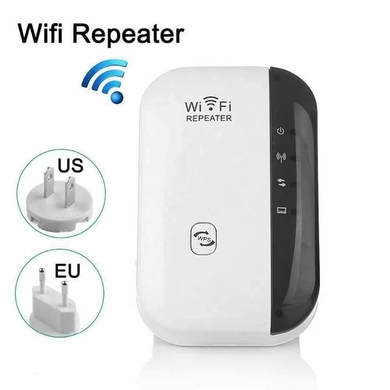 Беспроводной WI-FI репитер сигнала 802.11N/B/G 2dBi Ретранслятор WIFI Усилитель WIFI сигнала, Белый