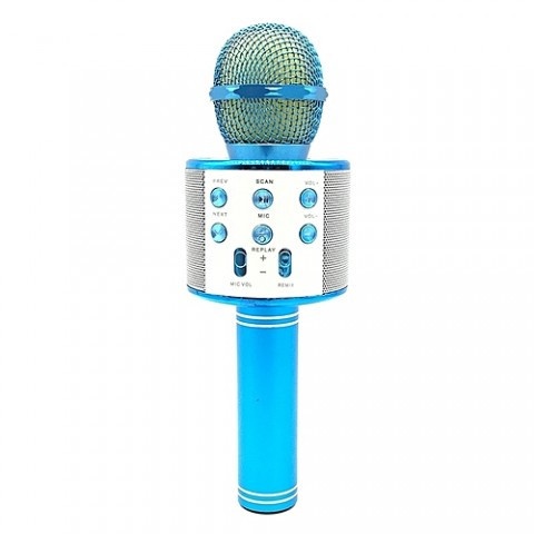 Бездротовий мікрофон для караоке Wster WS-858 Блакитний
