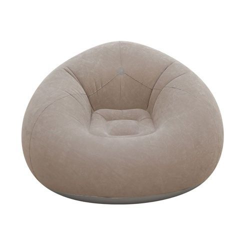 Надувне крісло-пуф Inflatable Sofa / Надувне крісло-мішок 110&times;110&times;85 см Бежевий