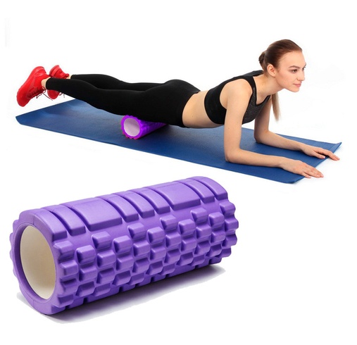 Ролик масажний для йоги, фітнесу  33 см (спини та ніг)