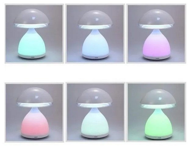 Нічник HUIAN HC-868 Colorful EYE mushroom lamp LED USB 7 colors Світильник Гриб М'який лід нічник