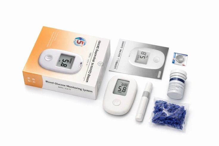 Глюкометр Glucose Meter GLM-76 + 50 тест-полосок и ланцеты