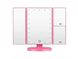 Дзеркало потрійне для макіяжу Superstar Magnifying Mirror із LED-підсвічуванням прямокутне зі збільшенням Рожеве