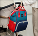 Сумка для мам синий тропик, уличная сумка для мам и малышей, модная многофункциональная TRAVELING SHAR