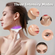 Акумуляторний електричний масажер для обличчя Neck Beauty Device з LED-дисплеєм, 7 режимів, USB-заряджання