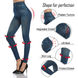 Джегинсы Синие Slim 'N Lift Caresse Jeans Джинсовые штаны Size S/М