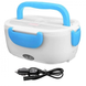 Ланчбокс з підігрівом їжі 12V Electric lunch box / Ланч-бокс від прикурювача Блакитний