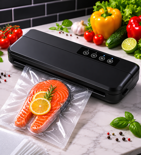 Вакууматор для еды Vacuum Sealer X GY-F973 / Вакуумный упаковщик 110W 60 кПа + пакеты