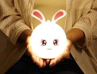Дитячий силіконовий нічник 3DTOYSLAMP Кролик