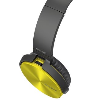 Навушники жовті MDR-XB450