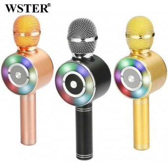 Караоке микрофон Wster WS-669 беспроводной микрофон с встроенным динамиком