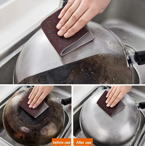 Абразивна губка для чищення посуду sandpaper AND-5599