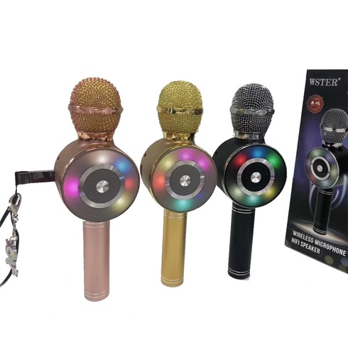 Караоке мікрофон Wster WS-669 бездротовий мікрофон із вбудованим динаміком