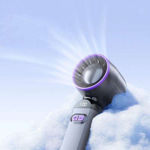 Вентилятор портативный настольный ручной Handheld fan LY-937 со встроенным аккумулятором и с цифровым дисплеем, 5 скоростей