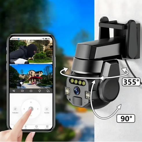 Камера зовнішня вулична поворотна WIFI CyberGuard OUTDOOR Q-812 FULL-HD 5Mp IP66 датчик руху