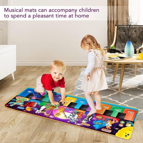 Коврик-пианино для детей / Детский музыкальный коврик  / Килимок музичний Piano Mat 2в1