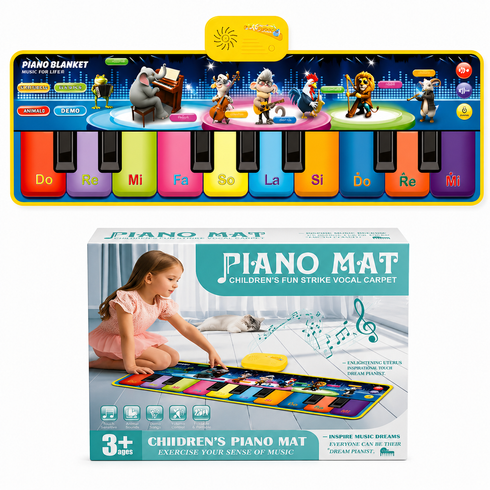 Коврик-пианино для детей / Детский музыкальный коврик  / Килимок музичний Piano Mat 2в1