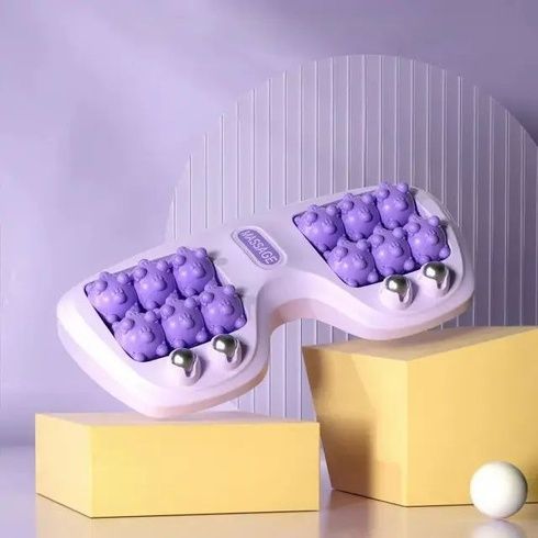 Портативный массажер для ног Cat Claw Style Foot Massager с 12 роликами и 4 магнитными шариками
