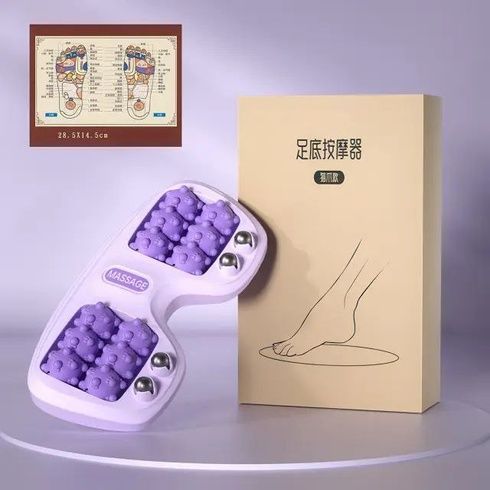 Портативный массажер для ног Cat Claw Style Foot Massager с 12 роликами и 4 магнитными шариками