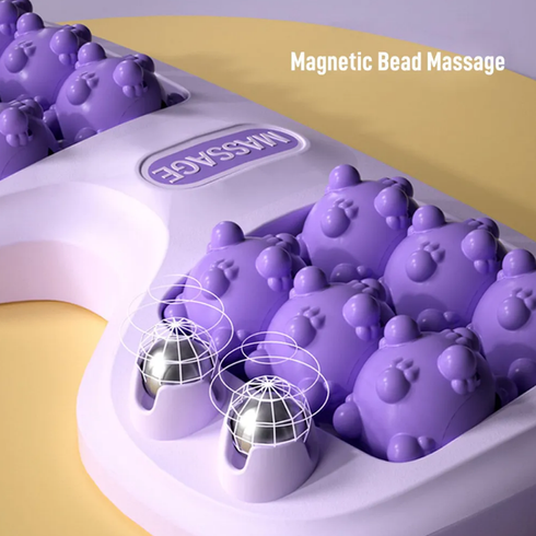 Портативный массажер для ног Cat Claw Style Foot Massager с 12 роликами и 4 магнитными шариками