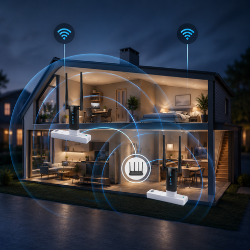 USB Wi-Fi репитер / Двухантенный ретранслятор Wi-Fi / Усилитель Wi-Fi сигнала