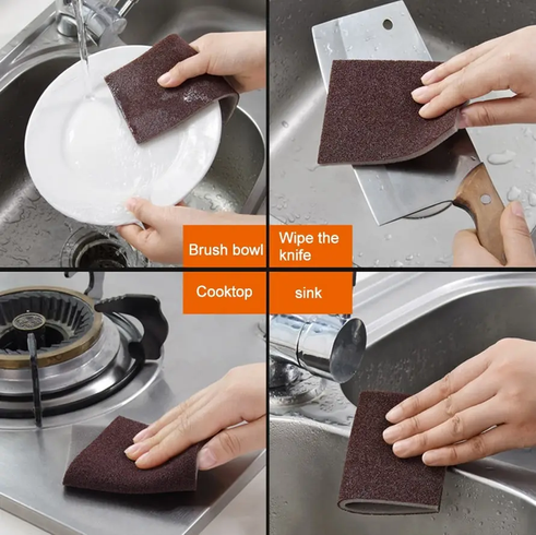Абразивна губка для чищення посуду sandpaper AND-5599