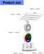 Аккумуляторная LED лампа  / Настольная лампа с 4 плафонами, RGB-подсветкой, часами и вентилятором
