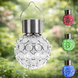 Садовый кристаллический светильник / Уличный солнечный фонарь garden light / Светильник с солнечной панелью