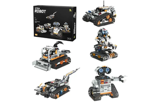 Робот-конструктор 5-в-1 Stem Robot с пультом управления и Bluetooth GS227