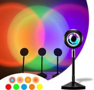 Sunset Lamp проекционный светильник заката, рассвета, USB led Lamp - оранжевый Закат