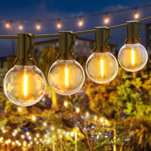 Светодиодная гирлянда 10 метров, 25 LED, статический режим, питание 220В