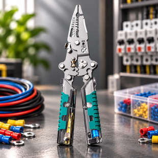 Универсальный инструмент 14в1 для монтажа кабеля / Плоскогубцы с индикатором напряжения