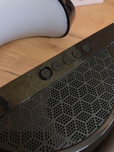 Умный светильник/ Ночник c беспроводной зарядкой для телефона/Bluetooth-колонка черная