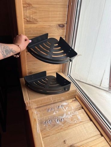 Угловая полочка для ванной комнаты Storage Shelf