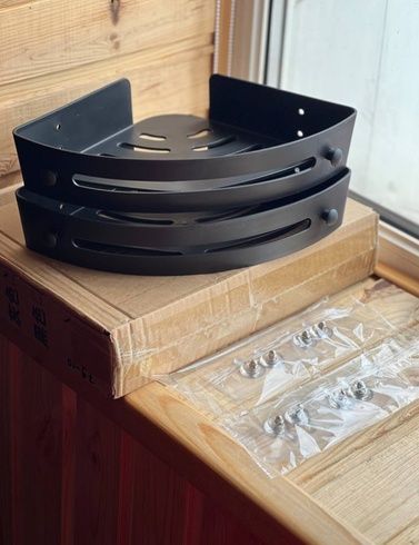 Угловая полочка для ванной комнаты Storage Shelf
