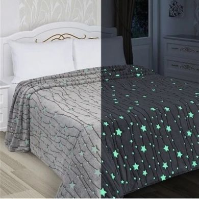 Дитячий плед-покривало Magic Blanket, що світиться в темряві 150 см * 200 см Синій