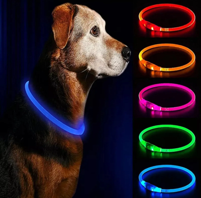 Нашийник світлодіодний для собак Нашийник для тварин, що світиться, ассорти