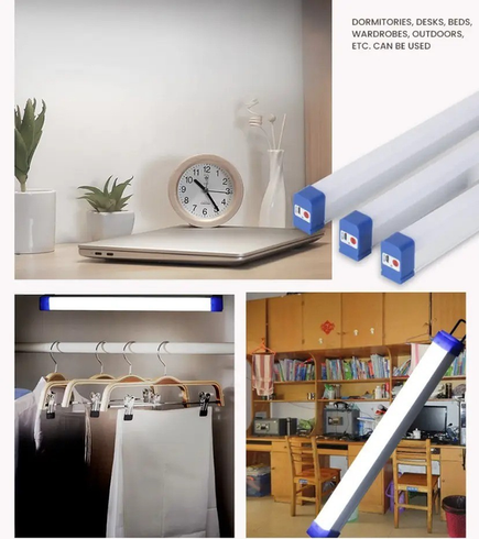 Багатофункціональна світлодіодна USB LED лампа-нічник на магніті 3 режими яскравості 52 см Bailong BK-500T
