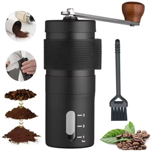 Кавомолка для кавових зерен з керамічними жорнами Coffee GrinderAND LY-957