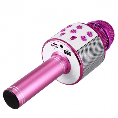 Не працює Бездротовий мікрофон для караоке Wster WS-858 Рожевий