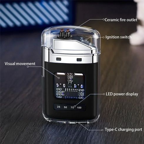 Электроимпульсная зажигалка USB ZGP JL 335