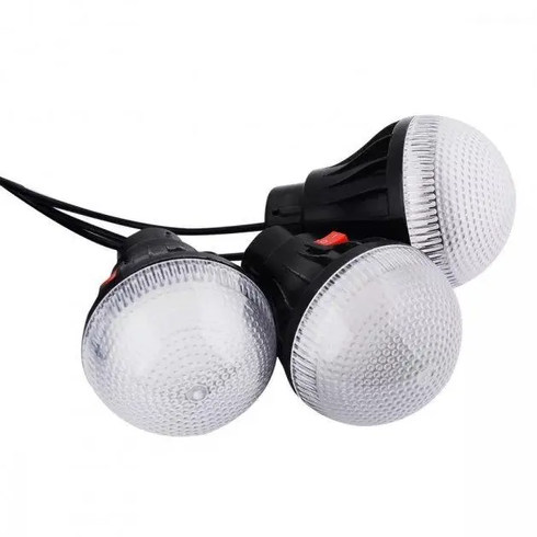 Багатофункціональний LED ліхтар Cclamp GD-101 із сонячною панеллю, 3 лампочки, повербанк