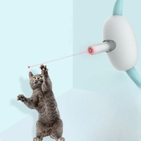 Умный лазерный ошейник для кошек и кошек Laser Collar интерактивная смарт со встроенным лазером