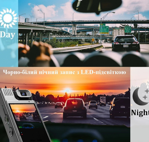 Відеокамера нагрудна Wi-Fi акумуляторна боді камера з дисплеєм 1.3 дюйма реєстратор з фіксацією кліпсою UKC L9