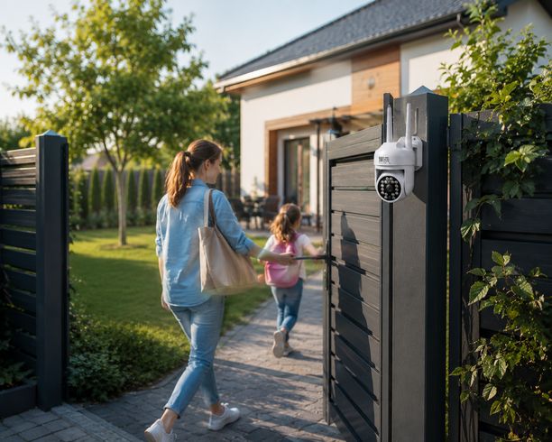Поворотная погодозащитная IP WiFi камера HX-A1536C / Поворотная уличная камера видеонаблюдения / WiFi камера с датчиком движения