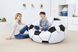 Надувне крісло-пуф Inflatable Sofa / Надувне крісло-мішок 110&times;110&times;85 см Чорно-білий