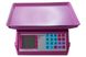 Електронні торгові ваги з лічильником ціни на 50 кг NK 4017 Nokasonic міні з 4 вт (NK-4017), Рожевий