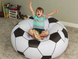 Надувне крісло-пуф Inflatable Sofa / Надувне крісло-мішок 110&times;110&times;85 см Чорно-білий