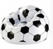 Надувне крісло-пуф Inflatable Sofa / Надувне крісло-мішок 110&times;110&times;85 см Чорно-білий